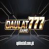 Daulat 777 Game official logo with futuristic neon background on APKINSTALL.COM.PK.