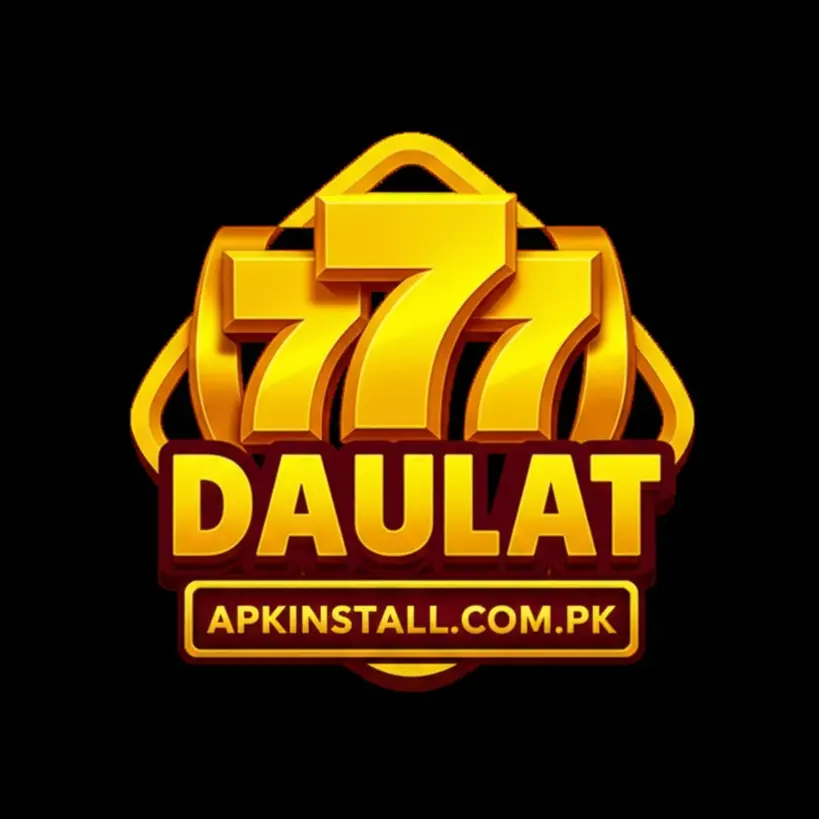 Golden Daulat777 GAME logo for online gaming app download from apkinstall.com.pk.