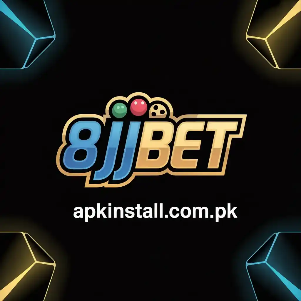 8JJBet Game branding image with logo displayed on apkinstall.com.pk