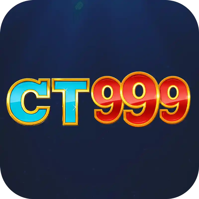 CT999 Game official logo with vibrant blue and red text on a dark blue background, a trusted real cash earning APK in Pakistan.