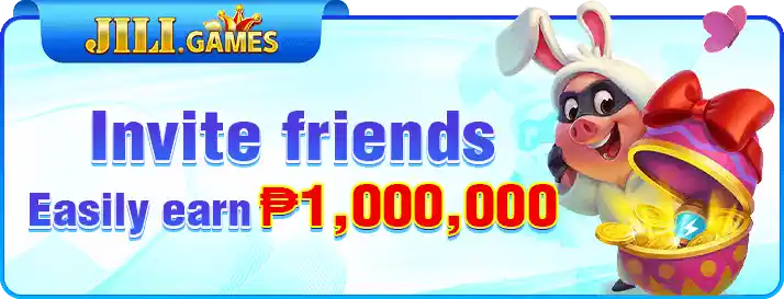 JILIGame invite friends bonus banner showing earn PKR 1000 referral reward offer