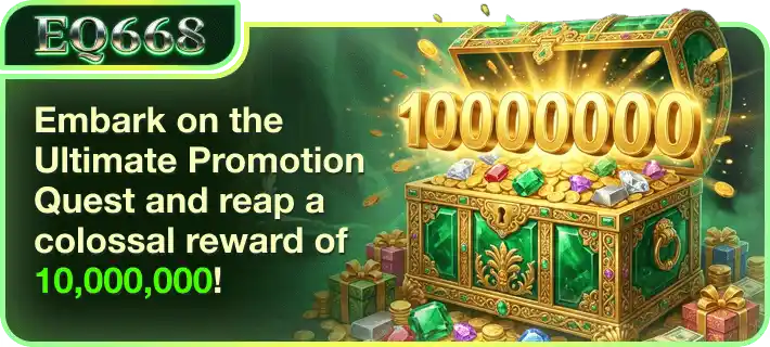 EQ668 Game promotion banner showing 10000000 reward bonus earning app Pakistan