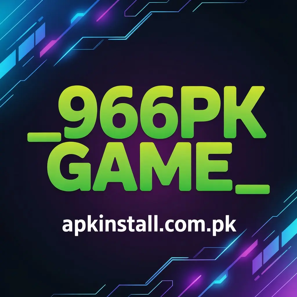 966PK Game APK download banner for Pakistan with apkinstall.com.pk branding and official logo