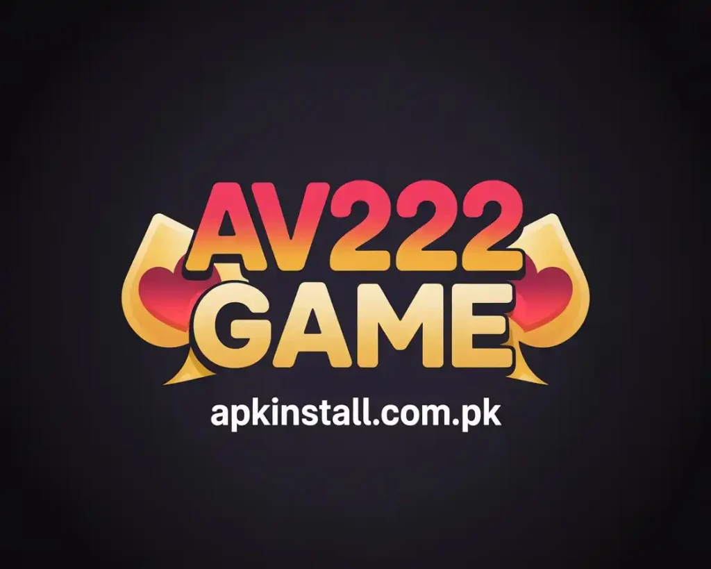 AV222 Game APK download Pakistan 2026 interface logo with card symbols mobile gaming app