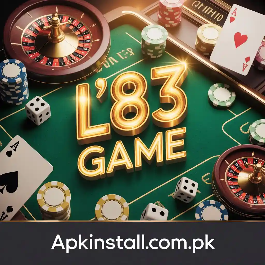 L83 Game casino app interface with cards, chips and roulette showing earning gaming platform
