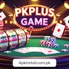 PKPlus Game logo with casino theme and APKInstall.com.pk branding