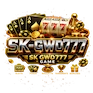 SK GWD777 Game logo featuring casino slot reels, poker cards, casino chips, gold coins, and premium gaming rewards for Pakistani players