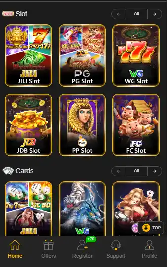 Pak500 Game real experience slot games interface showing gameplay options and earning features