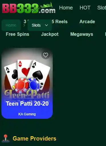BB333 Game Teen Patti 20-20 card game by KA Gaming in slots section Pakistan 2026
