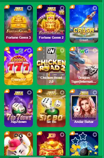 PAK500 Game List – Fortune Gems, Crash, Andar Bahar, Sic Bo Games Pakistan
