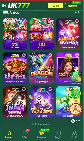 UK777 GAME POPULAR TEENPATTI GAMES
