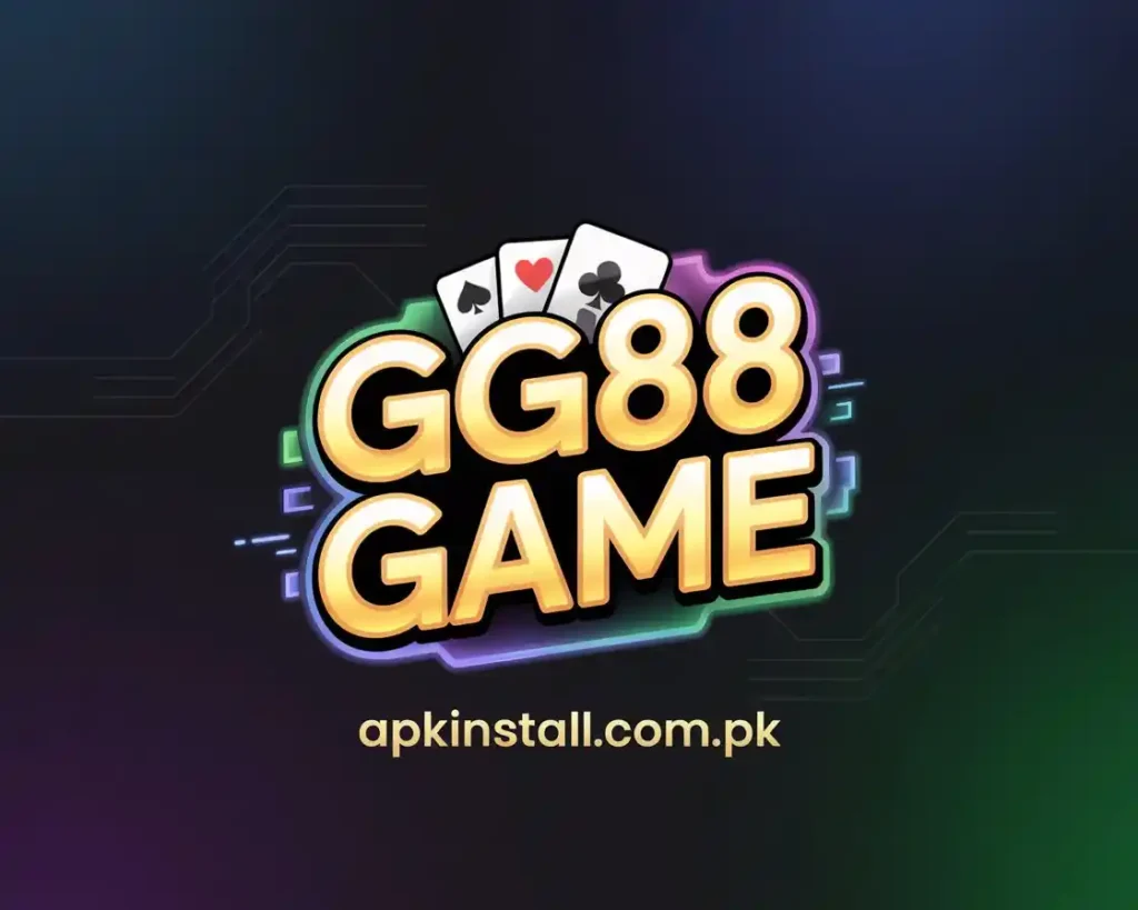 Gg88 Game logo with playing cards icon for mobile gaming app download in Pakistan