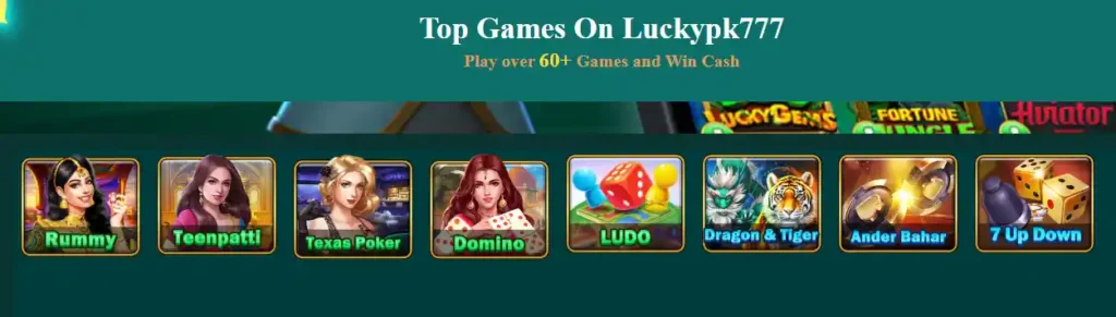 Top games in Lucky 777 Game App, for Android pakistan 2026