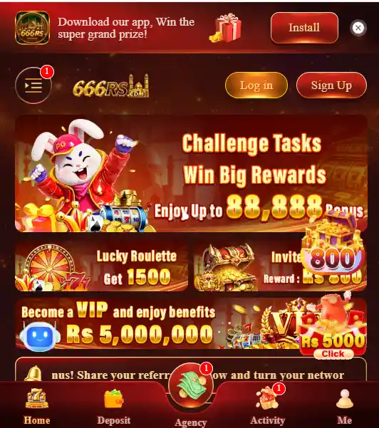 666RS Game APK main manu image