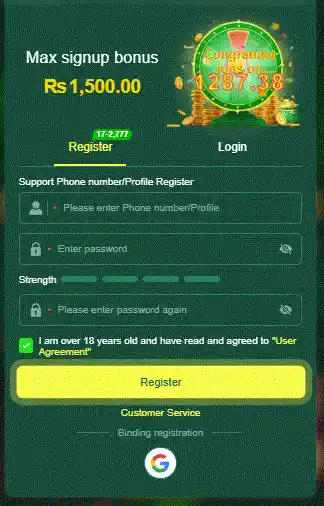 Eu777 login and register image